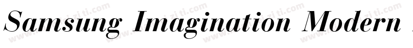 Samsung Imagination Modern Bold Con字体转换